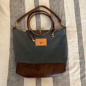 Meanwhile Back on the Farm wax canvas Hobo & Crossbody